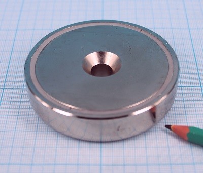 Неодимовый магнит шайба с отверстием КА-75
