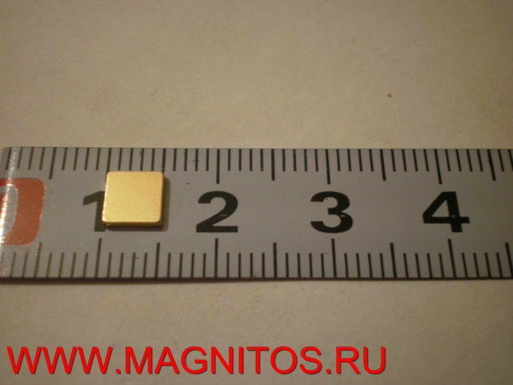 Неодимовый магнит маленький квадрат     5х5х1 мм - G